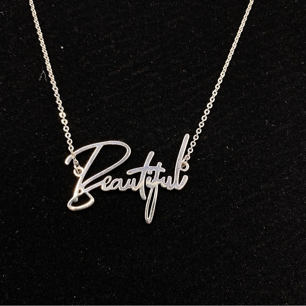 PLUNDER Design Lyra Silver Tone BEAUTIFUL Necklace